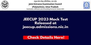 JEECUP 2023 Mock Test Released at jeecup.admissions.nic.in, Check Details Here